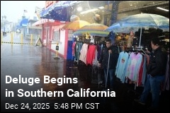 Storm Lands Up and Down California