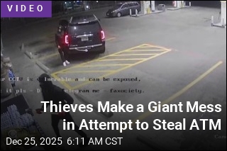 Thieves Make a Giant Mess in Attempt to Steal ATM
