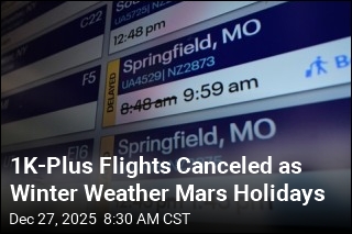1,000K-Plus Flights Canceled as Winter Weather Mars Holidays
