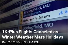 1,000K-Plus Flights Canceled as Winter Weather Mars Holidays