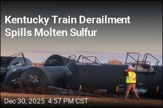 Kentucky Train Derailment Spills Molten Sulfur