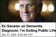 Ex-Senator on Dementia Diagnosis: I'm Exiting Public Life