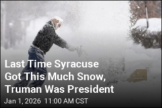 Syracuse Logs 2nd Biggest Snow in Nearly 125 Years