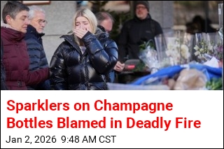Authorities Blame Sparklers on Champagne Bottles for Fire