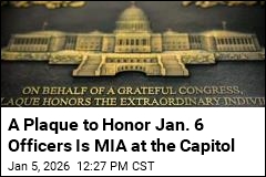 A Plaque to Honor Jan. 6 Officers Is MIA at the Capitol