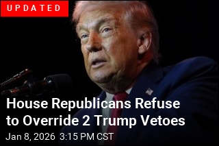 Report: House Republicans Will Help Override Trump Vetoes