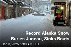 Record Alaska Snow Buries Juneau, Sinks Boats