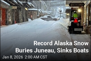 Record Alaska Snow Buries Juneau, Sinks Boats