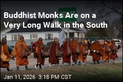 Buddhist Monks Walking 2.3K Miles Across South for Peace