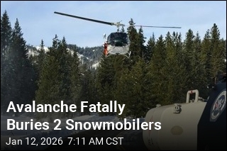 Avalanche Fatally Buries 2 Snowmobilers