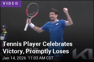 Tennis Player Celebrates His Win&mdash;Before Losing