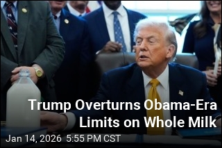 Trump Signs Law Returning Whole Milk to School Lunches