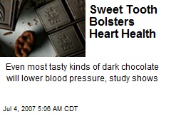 Sweet Tooth Bolsters Heart Health
