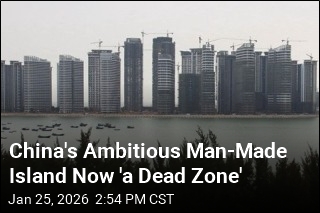 China's Man-Made Island Still Chases Real Estate Redemption