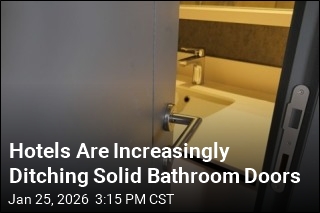 Hotels Are Increasingly Ditching Solid Bathroom Doors