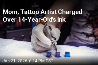 Mom, Tattoo Artist Charged Over 14-Year-Old's Ink