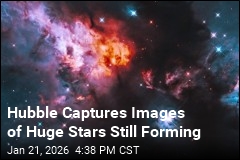 Hubble Images Capture Huge Stars During Creation