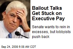 Bailout Talks Get Stuck on Executive Pay