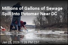 Massive Sewer Spill Flows Into Potomac Near DC