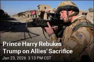 Prince Harry Rebukes Trump on Allies' Sacrifice