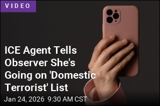 ICE Agent Tells Observer She's Going on 'Domestic Terrorist' List