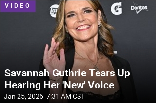 Savannah Guthrie Tears Up Hearing Her 'New' Voice