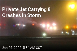 Private Jet Carrying 8 Crashes in Storm