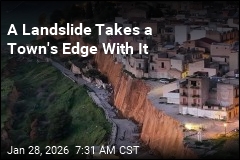 A Landslide Takes a Town's Edge With It