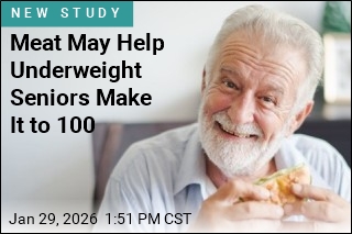 Meat May Help Underweight Seniors Make It to 100