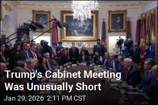 Trump Didn't Take Questions at Cabinet Meeting