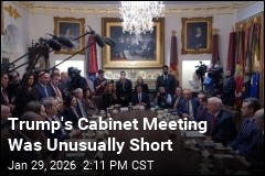Trump Didn't Take Questions at Cabinet Meeting