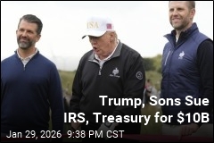 Trump, Sons Sue IRS, Treasury Over Tax Leaks