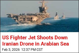 American Fighter Jet Downs Iranian Drone Near US Vessel
