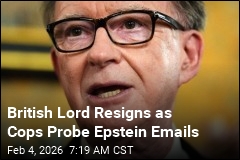 British Lord Resigns as Cops Probe Epstein Emails