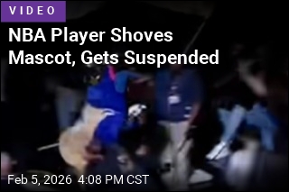 Lakers Player Suspended for Shoving Wizards' Mascot