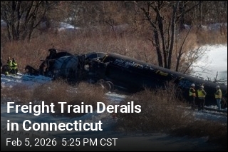Freight Train Derails in Connecticut