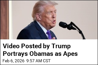 Video Posted by Trump Has Clip of Obamas as Apes