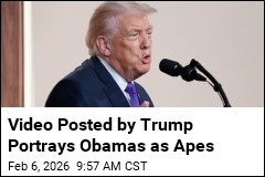 Video Posted by Trump Has Clip of Obamas as Apes