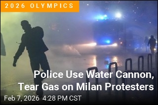 Police Use Water Cannon, Tear Gas on Milan Protesters