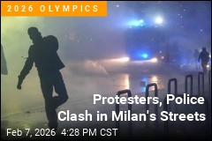 Police Use Water Cannon, Tear Gas on Milan Protesters