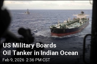 US Military Boards Oil Tanker in Indian Ocean