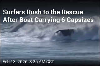 Surfers Rescue 6 After Boat Capsizes Off Santa Cruz