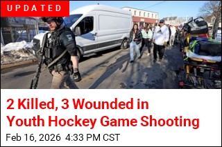 At Least 5 Shot at Rhode Island Hockey Game