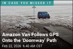 Amazon Van Gets Stuck on the Medieval 'Doomway' Path
