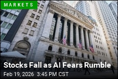 Stocks Fall as AI Fears Rumble