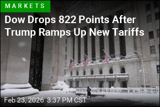 Dow Drops 822 Points After Trump Ramps Up New Tariffs