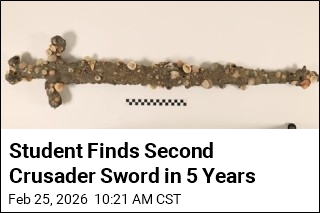 Student Finds Second Crusader Sword in 5 Years