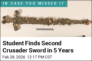Student Finds Second Crusader Sword in 5 Years