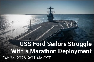 USS Ford Sailors Struggle With a Marathon Deployment