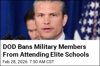 DOD Bans Military Members From Attending Elite Schools